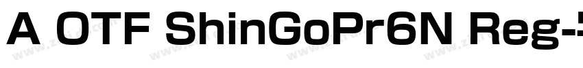 A OTF ShinGoPr6N Reg字体转换